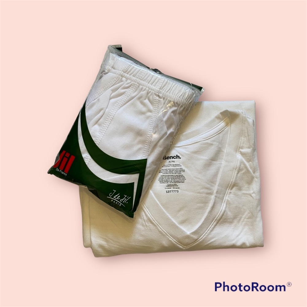 Jil & Bench Men Underwear Bundle XL White Color NEW